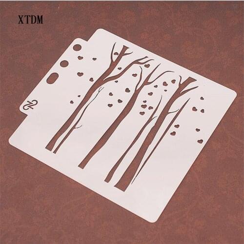 Trunk shield DIY cake scrapbook stencils hollow Embellishments printing lace ruler Valentines Day