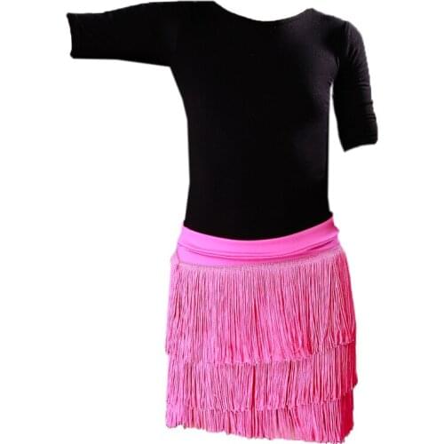 2019 Hot Sale Fashion Sexy Adult Lady Dance Dance Skirt Womens Double Tassel Latin Dance Skirt Fringed Skirts 16 Kind Colors