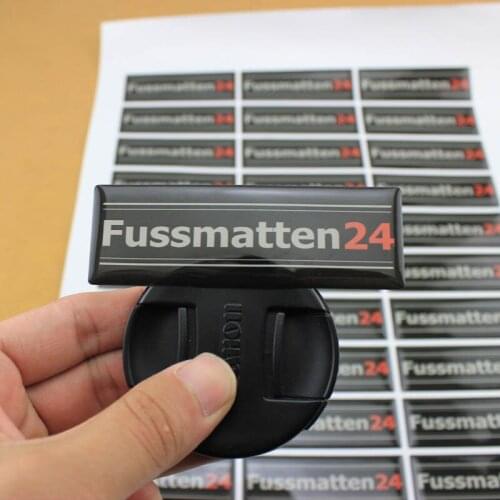 Customized Color Printed Handmade 3D Epoxy Sticker