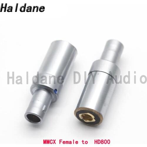 Haldane One Pair Gold Plated MMCX/0.78mm Female to HD800 HD800S HD820 HD-800 HD-820 Headphone Converter Adapter