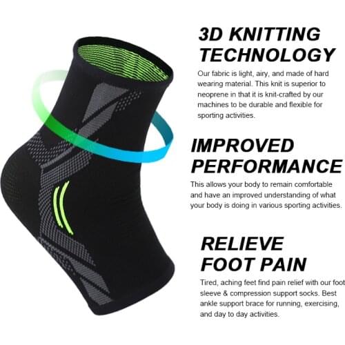 1 PCS Ankle Brace Compression Support Sleeve Elastic Breathable for Injury Recovery Joint Pain basket femme Foot Sports Socks