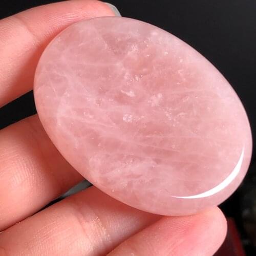 1Pcs Natural crystal carving small massage board