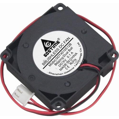 5 PCS lot Gdstime 40mm x 10mm 4cm Ball DC 2Pin 5V Mini Cooling Radial Turbo Blower Fan For 3D Printer