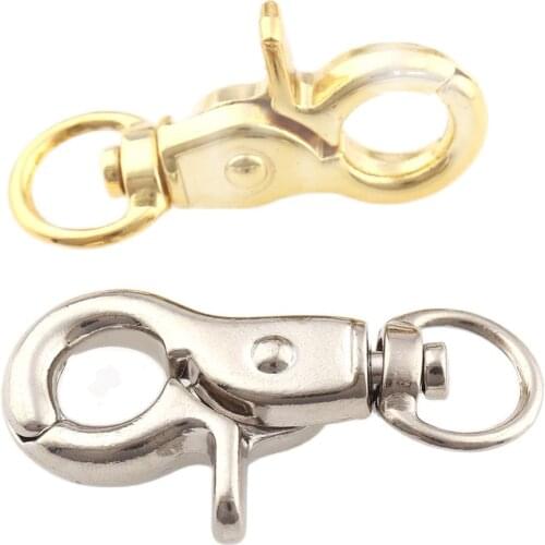 6pcs Metal Gold Silver Belt Buckle Strap Bag Clasps Lobster Swivel Trigger Clips Snap Hooks Handbag for 12mm Straps Webbing DIY