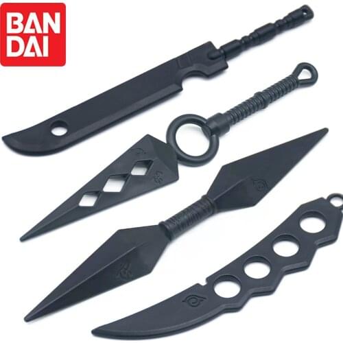 Anime Naruto Kunai Weapons Model Toys Uchiha Itachi Shuriken Knives Cosplay Props Accessories Toys for Children Halloween Gift