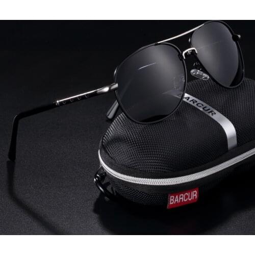 BARCUR Vintage Polarized Sunglasses for Men Fashion Male Eyewear Sun Glasses Travel Oculos Gafas De Sol