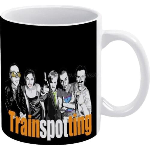Trainspotting White Mug New Good Quality Print Mug 11 Oz Coffee Cup Trainspotting Trainspotting2 Begbie Sickboy Spud Renton Dia