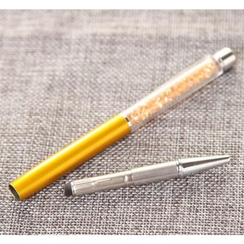Fashion Selling Silver Fountain Pen Jinhao M Nib Gold Trim Removable Ink Converter