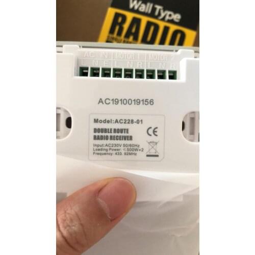 Smarthome Push Button Wanel Switch Wall Light or Curtain Switch 2gang 2way 110~240V free shipping