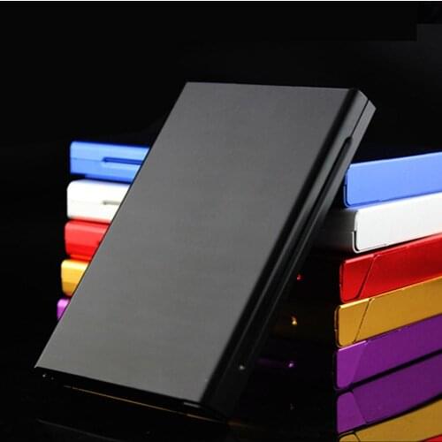 Hot Smoking Cigarettes Aluminum Cigarette Case Tobacco Case Cigar Holder Pocket Box Storage Container Gift Box For Man/ Women