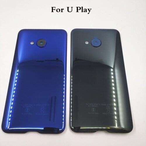 New Original 5.2 inches For HTC U Play Back Battery Cover Rear Glass Door Housing Case With Camera Lens Replacement
