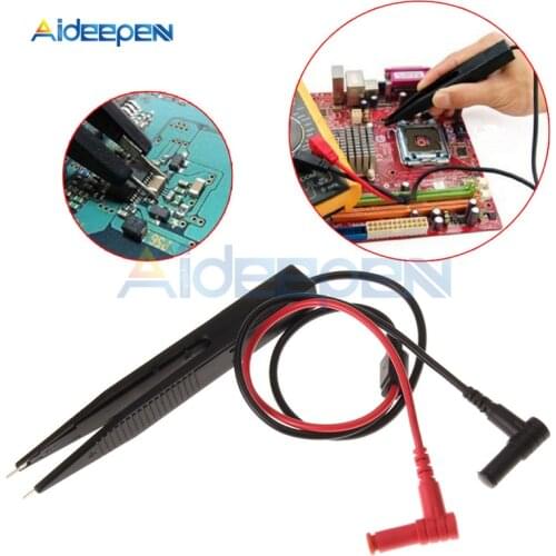 P1510 Multimeter SMD Test Leads Chip Pen LCR Testing Tool Multimeter Tester Meter Pen Probe Lead Tweezers AC 250V For Vichy