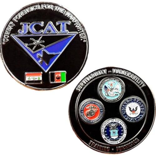 US NAVY ARMY AIR FORCE TRAINING FORENSICS COMBAT WARFIGHTER COMMEMORATIVE JCAT COIN