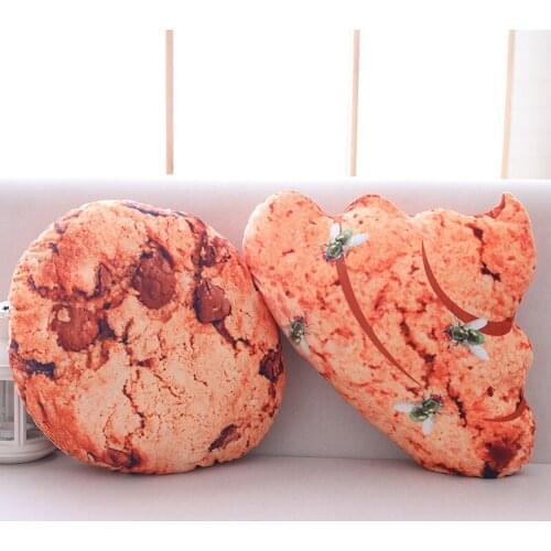 Simulation Stuffed Cookie and Feces Plush Pillow Creative Soft Food Cushion Kawaii Kids Toy Cute Funny Birthday Gift