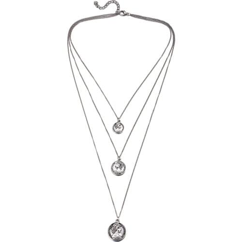 Crystal Star Multi Layer Shell Long Chain Pendant Choker Necklace Statement Collar Party Jewelry Female Women Gift