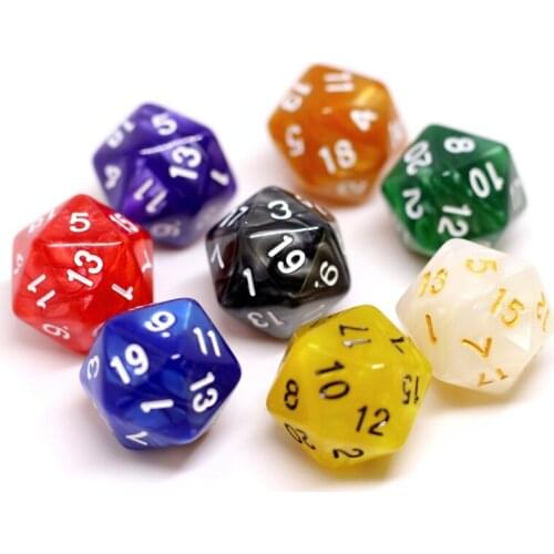 10 PCS/Set Funny Dice 7 Kinds Dice Gaming Dice Standard Multi- Sided Decider DND Game Dice
