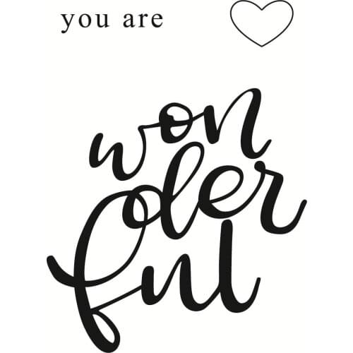 10x8 English Transparent Clear Stamps Silicone Seals for DIY scrapbooking photo album Card Making