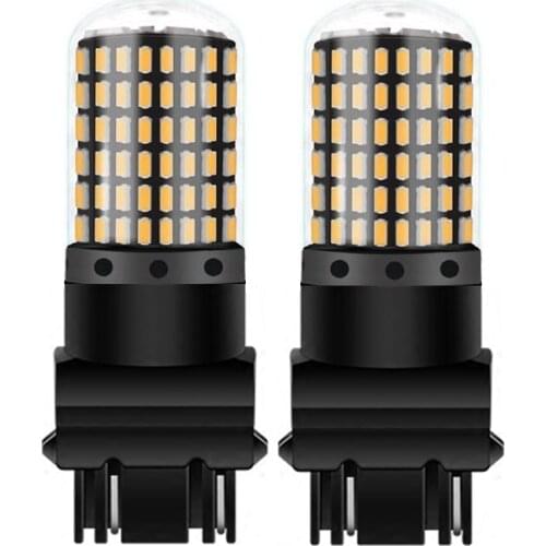 2pcs T25 3157 3156 3057 3457 4157 3047 P27/7W P27W 2000Lm Super Bright LED CANBUS Car Brake Bulb Turn Signal Lamp Reverse Light