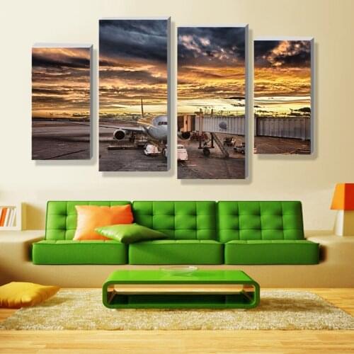 2017 Modern Scenery Beautiful High Definition Printing 4 Panels Painting The Living Room Wall Hangs A Picture Unframed