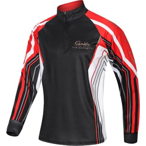 2020 GAMAKATSU Breathable Fishing Shirts Sport Outdoor Long Sleeve Vest Profesional Quick Dry Sun Anti-UV Hiking Clothes