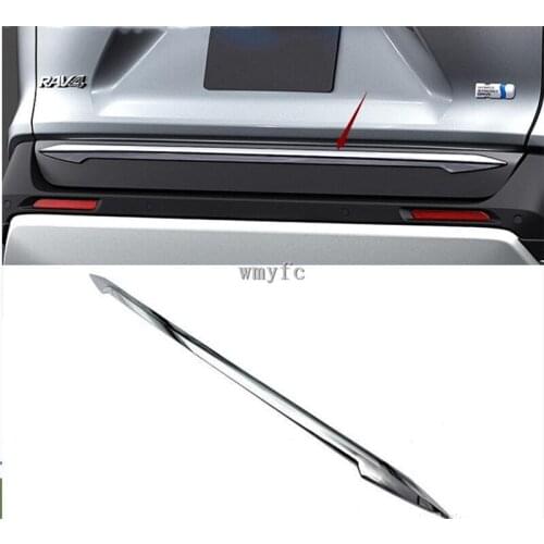 Accessories For Toyota RAV4 RAV 4 2019 2020 ABS Chrome Rear Trunk Tail Gate Door Cover Molding Strip Bezel Trim Styling