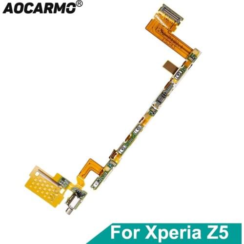 Aocarmo Power On/Off Volume Camera Button Vibrator Flex Cable For Sony Xperia Z5 E6633 E6653 E6683 Replacement