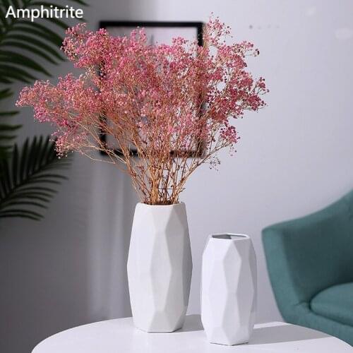 White Hydroponic Vase Of Modern Nordic Creative Simple Household Furniture Plate Window Frame Arrangement Flower Ornament