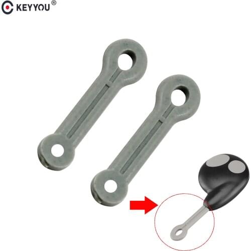 KEYYOU 2x Remote Key Fob Ring Rubber Strap Loop For Cobra Alarm 2 Button Remote Key Fob