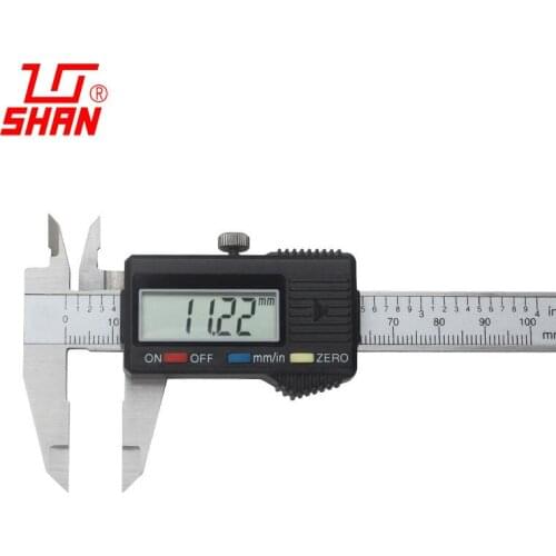 Digital Vernier Calipers 0-100mm 0.01mm High precision Plastic Stainless Steel large LCD Caliper gauge Electronic Measuring tool