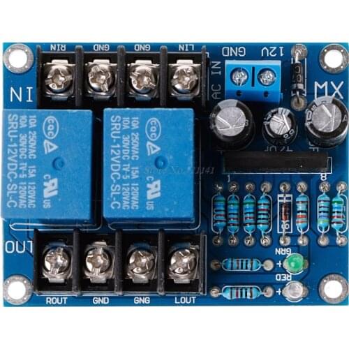 DC 12-24V UPC1237 Dual Channel Speaker Protection Circuit Board Boot Mute Delay Integrated Circuits Dropship