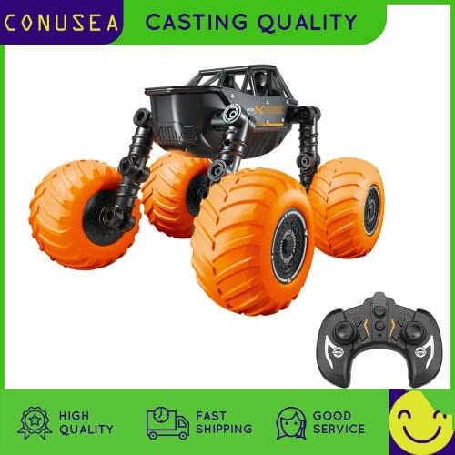 Kids Toys 4WD DIY Deformation RC Stunt Car Remote controlled truck off road drift buggy Climbing Cars toy for boys Children Gift