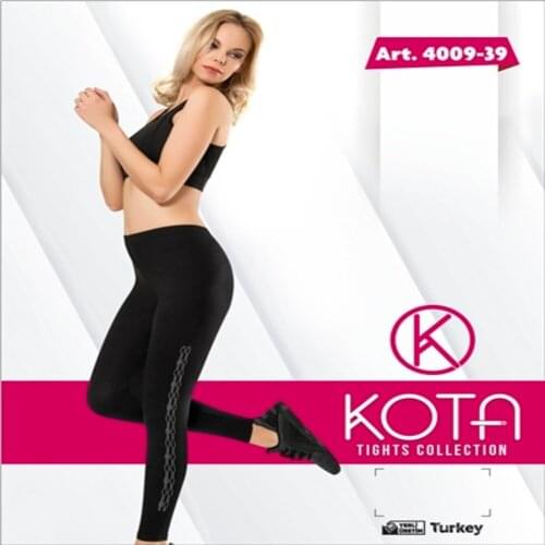 COMBED ELASTAN BRIGHT BEADS EMBROIDERED LONG TIGHTS 93% Cotton 7% Elastane 3-5-8-10 Pieces