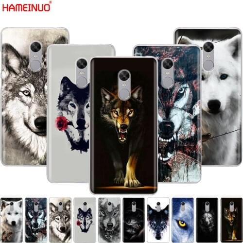 HAMEINUO Dark Night Wolf Cover phone Case for Xiaomi redmi 5 4 1 1s 2 3 3s pro PLUS redmi note 4 4X 4A 5A