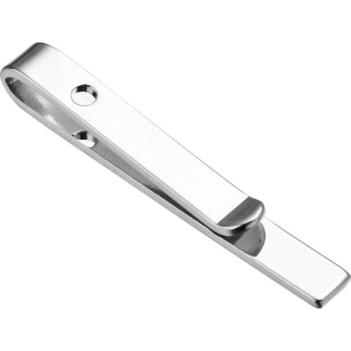 KC high quality French silvery simplicity Number Tie clip copper mens Wedding Shirt and tie clip Gifts for friends