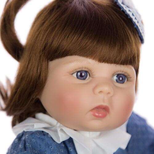KEIUMI 57 cm Baby Girl Dolls Full Silicone Body Lifelike Babies Reborn Bonecas Doll Handmade Newborn Toy Children Birthday Gift
