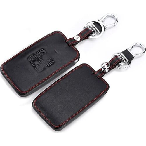 Leather Car Key Cover Case For Renault Koleos Kadjar Clio Dacia Logan Sandero Megane Modus Espace Kangoo Duster Captur Twingo
