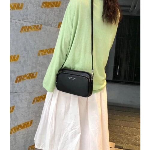 2021 New Design Small Square Leather Crossbody Bag Exquisite Female Retro One-Shoulder Bag For Woman