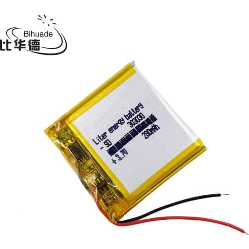 3.7V 280mAh 303030 Polymer lithium ion / Li-ion battery for Voice recorder pen,mp3;mp4,BLUETOOTH,Smart watch