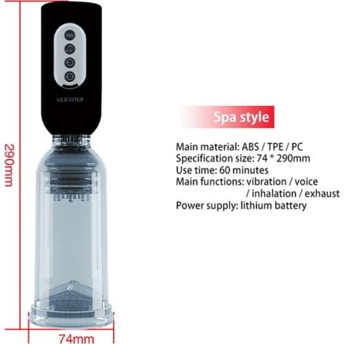 Penis Exerciser Massager Male Masturbation Vagina Suction Penis Rooting Machine Bath Cup Adult Sex Toys Inhalation Exhaust