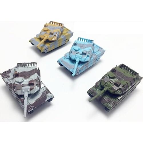 Mini Die Casting Alloy Tank Model Child Simulation Cartoon Military Camouflage Alloy Tank Car Toy Car Model Boy Collection Gift