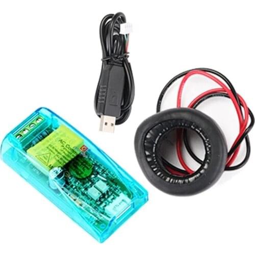 Mini Multifuncion power energy amp voltage monitor meter communication module with CT coil AC80~260V 100A