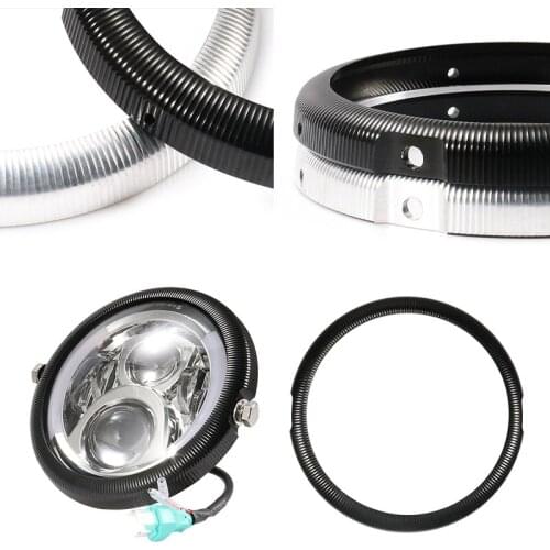 Motorbike 7" Headlight Headlamp Adapter Ring Headlight Mount LED Headlights Trim Motorcycle Accessories Headlight Bracket