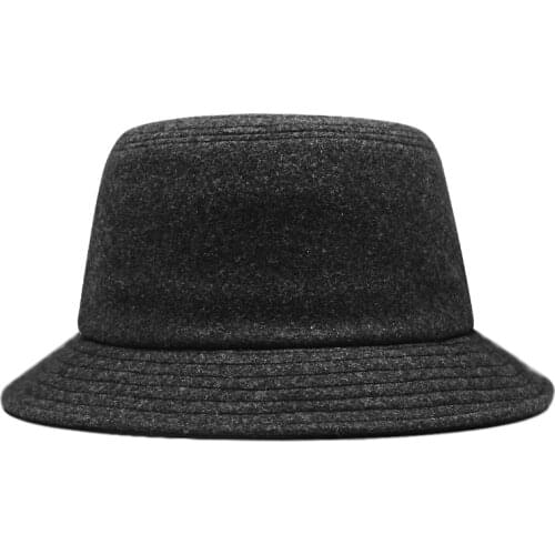 Big Head Men Large Size Wool Fisherman Hat Male Winter Panama Cap Man Plus Size Felt Bucket Hat 56-60cm 60-65cm