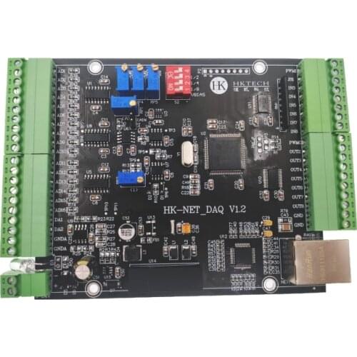 NET TCP DAQ 16SE/8DIFF 12-bit 16AD 2DA 6DI 6DO PWM Counter 100KHz Acquisition Board Labview C# Examples