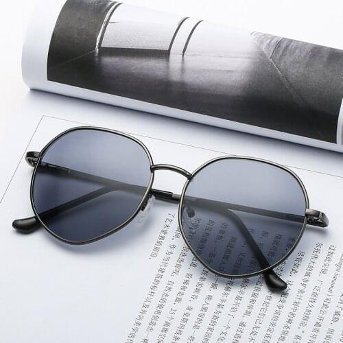 Individuation Oval Sun Glasses For Children Metal Sunglasses For Boys And Girls Cute Peach-Shaped Baby Eyewear