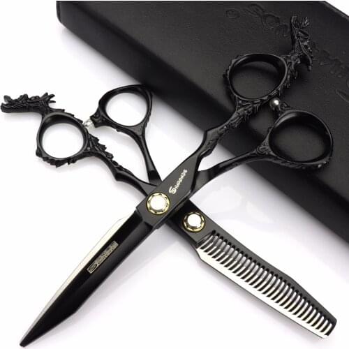 Hairdressing 6 inch professional hairdressing scissors sharonds salon hairdressing scissors japan 440c cut thinning scissors