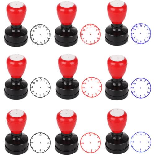 Learning Recognition Teacher Teaching Seal Clock Dial Stamps Primary School Seal Kids Toys Children Gifts School Supplies