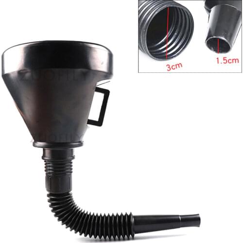 2 in 1 Plastic Funnel Can Spout For Oil Filter Liquid Fuel Petrol Diesel Gasoline Spout Pipe Funnel for Motor Car Accessories