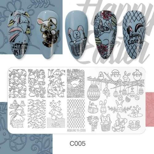 Nail Plates DIY Lightweight Solid Nail Decoration Image Templates Manicure Printing Mold for Home Use