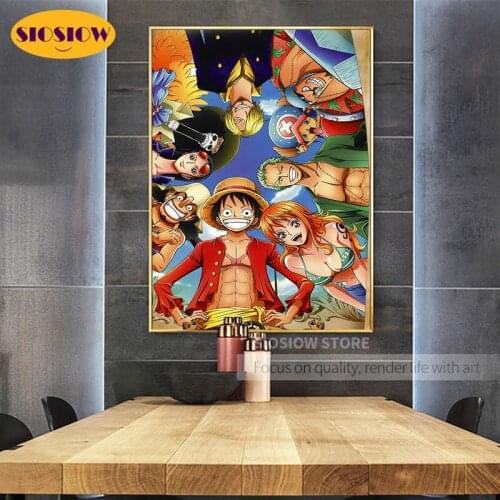One Piece Anime 5d Diy Diamond Painting Luffy Figurine Zoro Full Square Drill Daimond Embroidery Valentines Day Gift Boyfriend